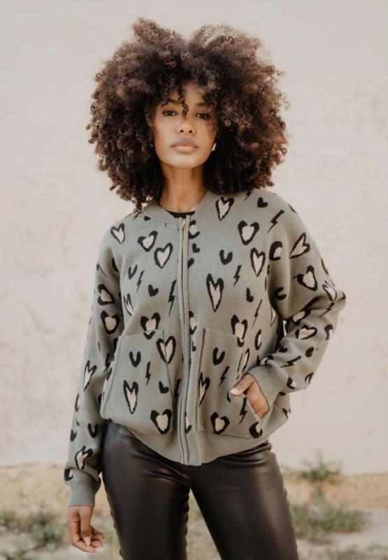 BOMBER GUEPARDA PUNTO VERDE