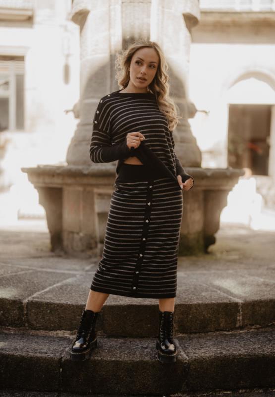 FALDA RAYAS Y ESTRELLAS