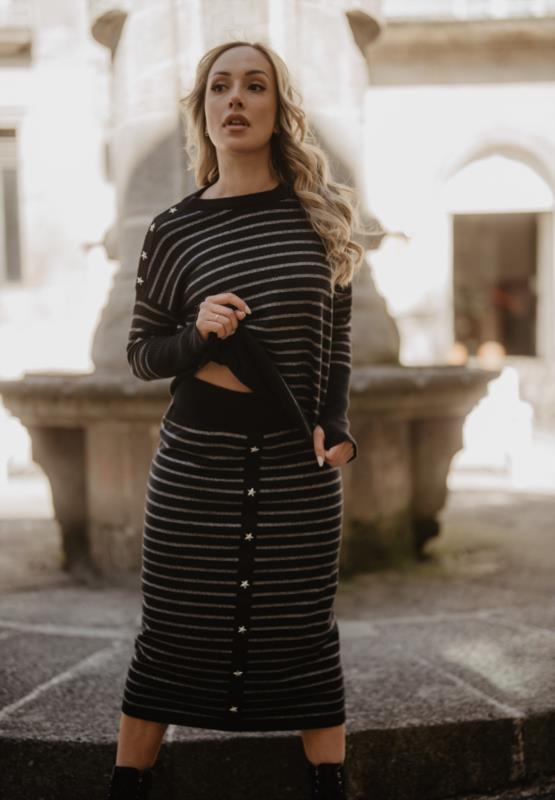 FALDA RAYAS Y ESTRELLAS