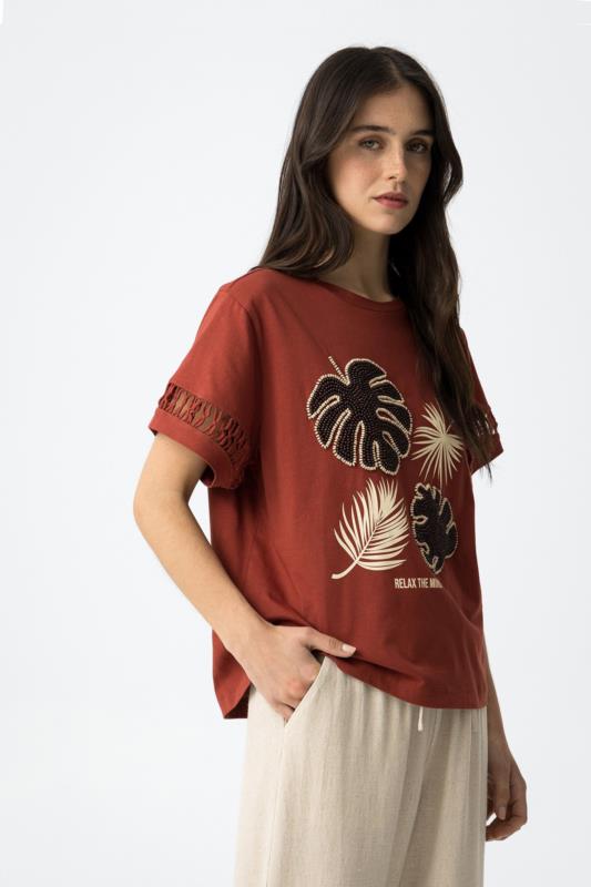 CAMISETA CHANI GRANATE