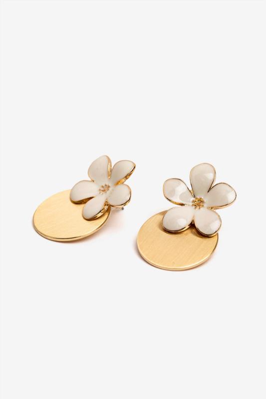 PENDIENTES FLORALES Y COLGANTE