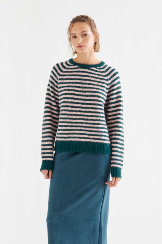 JERSEY RAYAS VERDES Y ROSAS