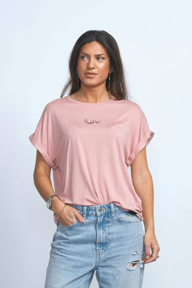CAMISETA BÁSICA ROSA
