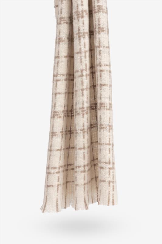 BUFANDA CUADROS BEIGE