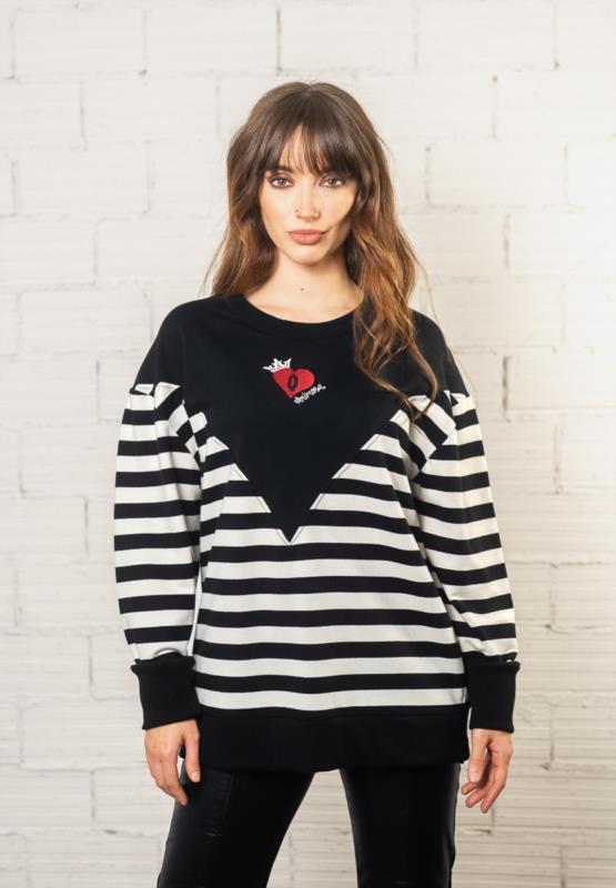 SUDADERA REINA RAYAS