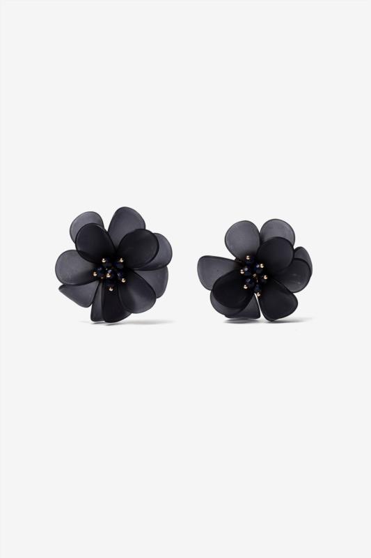 PENDIENTES FLOR NEGROS