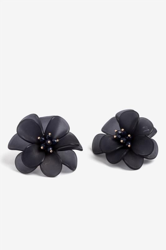 PENDIENTES FLOR NEGROS