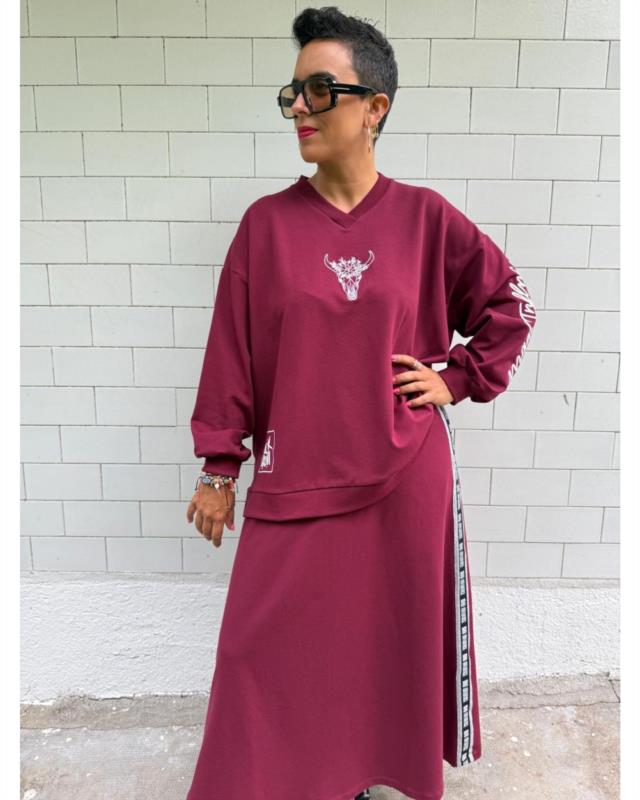 SUDADERA MAD GRANATE