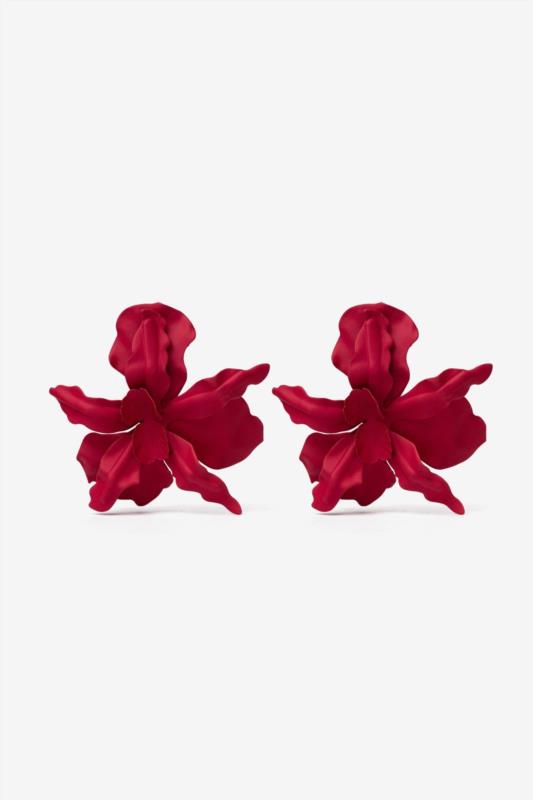 PENDIENTES RED ALGAE