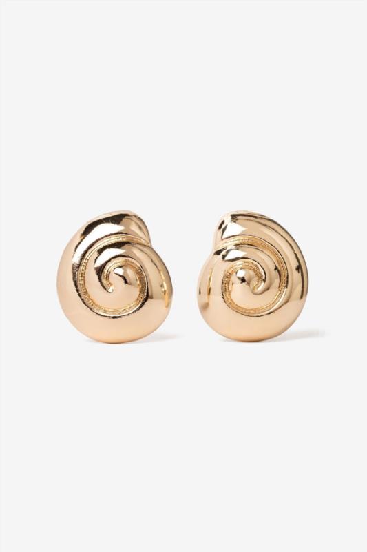 PENDIENTES ESPIRAL DORADA