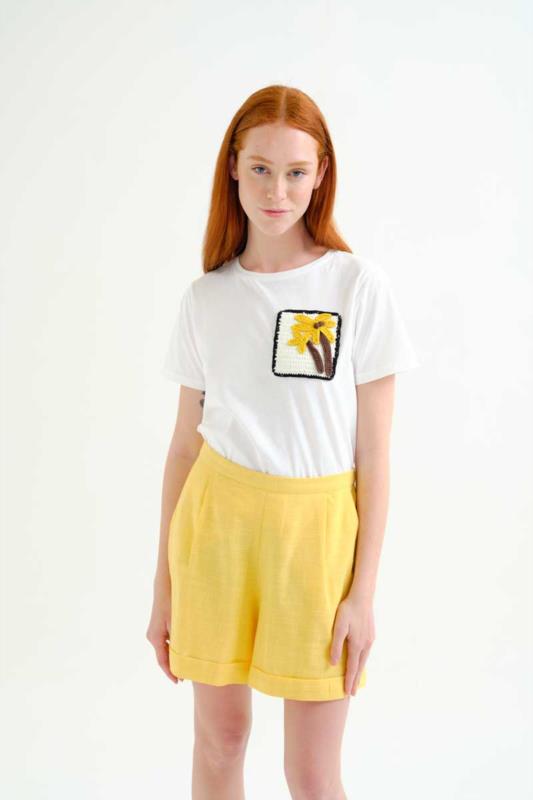 CAMISETA PALMERA BORDADA