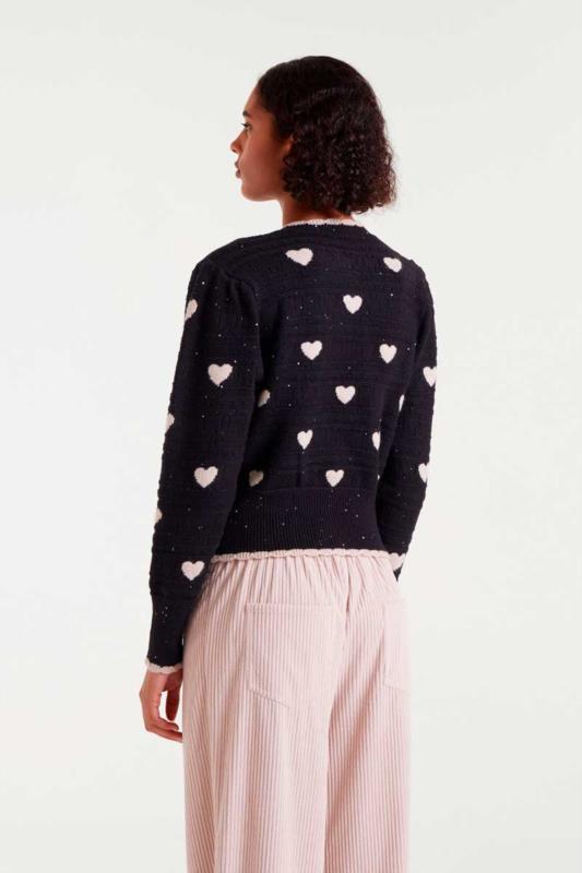 CÁRDIGAN WHITE HEARTS