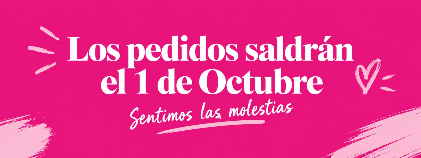 <p>Aviso de salida de pedidos&nbsp;</p>